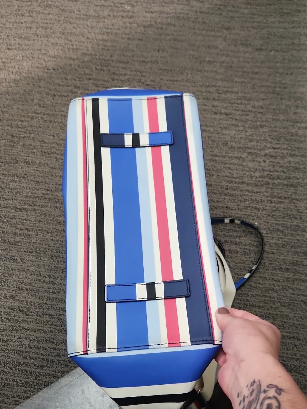Kate Spade Kaylie Baby Bag Tote In Laurel Way Stripe